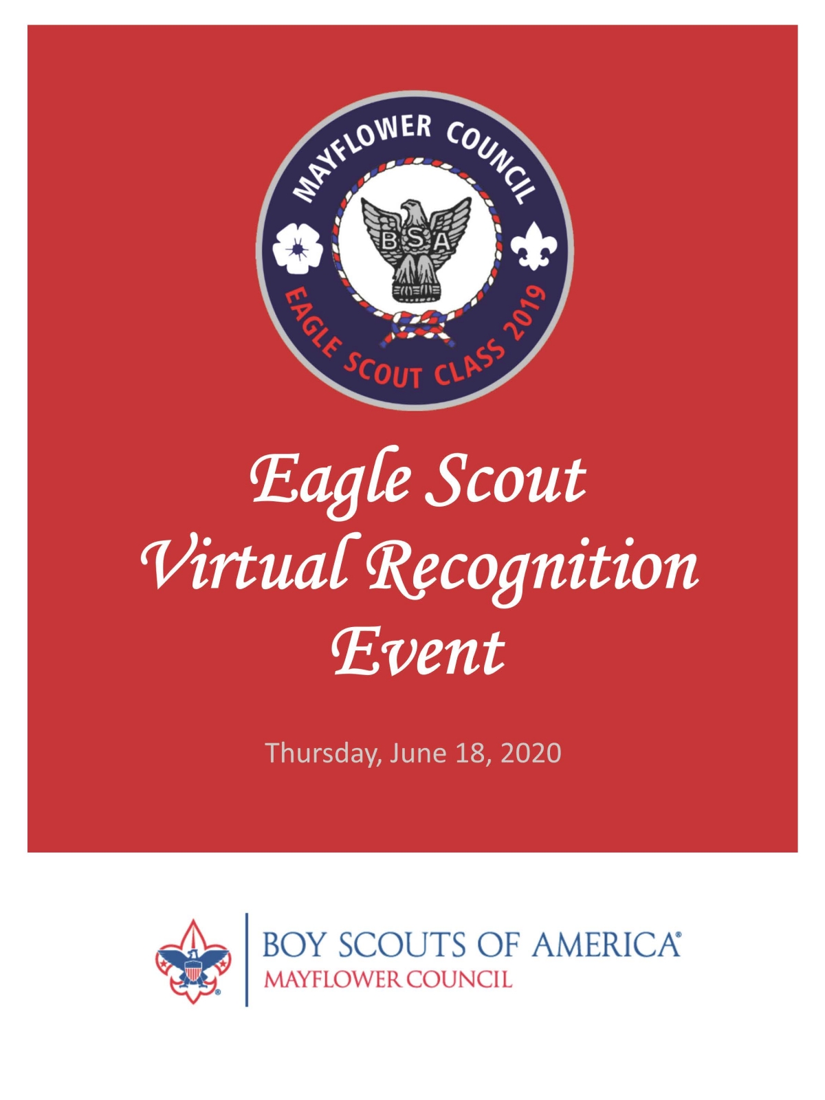 2019 Eagle Scout Recognition Ceremony Mayflower Council BSA