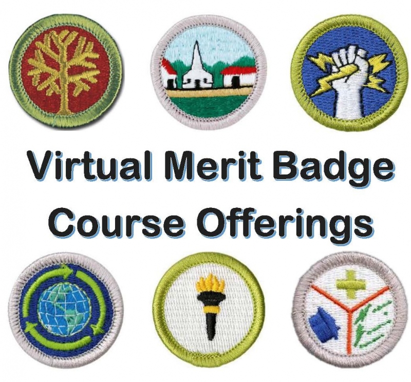 Virtual Merit Badge Offerings June/July Mayflower Council BSA